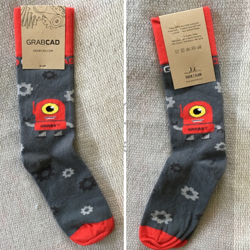 3/$25 Sock Club | Robot Socks | GRABCAB | NWT